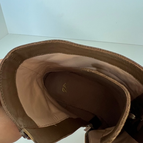 J.Crew Lace-Up Willa Boots in Embossed Lizard size 12 - Picture 6 of 15